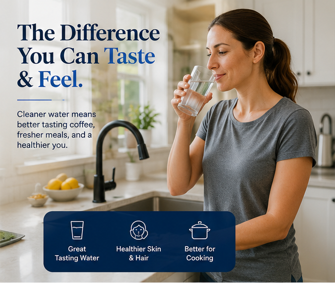 Clean, great-tasting water poured straight from the tap in a Connecticut home.